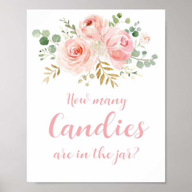 Poster Quantas Candies estão no Jar Sign (Frente)