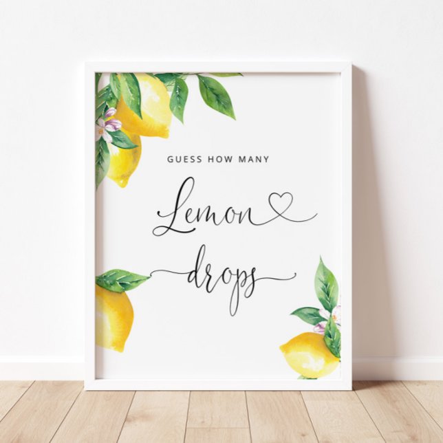 Poster Quantas gotas de limão estão no pote (Criador carregado)