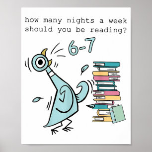 Poster Quantas Noites Por Semana Você Deve Estar Lendo 6 