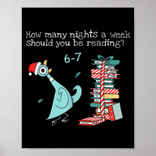 Poster Quantas Noites Por Semana Você Deve Estar Lendo 6-