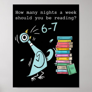 Poster Quantas Noites Por Semana Você Deve Estar Lendo 6–