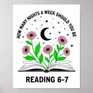 Poster Quantas Noites Por Semana Você Deve Estar Lendo 6-