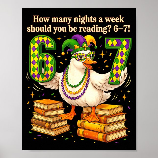 Poster Quantas Noites Por Semana Você Deve Ler 67 Chá (Frente)