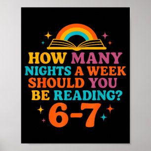 Poster Quantas Noites Por Semana Você Deve Ler 67 Eu