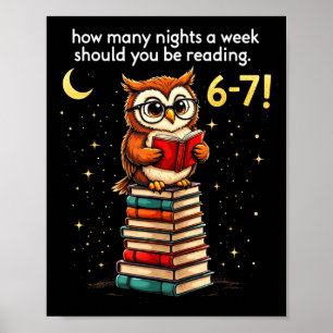 Poster Quantas Noites Por Semana Você Deve Ler_ 6–7 Diver