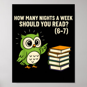 Poster Quantas Noites Por Semana Você Deve Ler_ 6–7 Diver