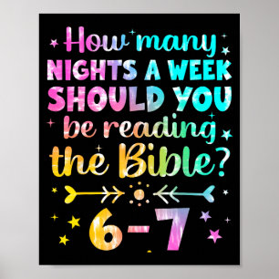 Poster Quantas Noites Por Semana Você Deve Ler O B