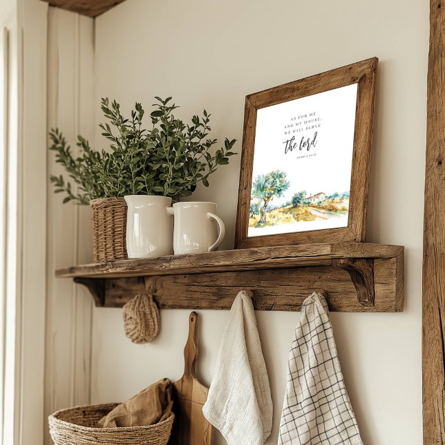 Poster Quanto a Mim e à Minha Casa Paisagem Mediterrânea (Criador carregado)