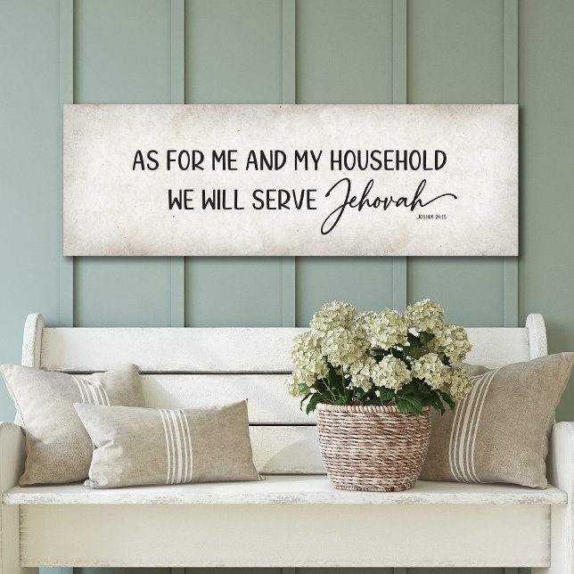Poster Quanto a mim e à minha casa, serviremos a Jeová (Criador carregado)