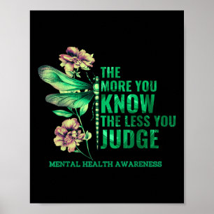 Poster Quanto Mais Você Sabe Menos Você Julga Saúde Menta