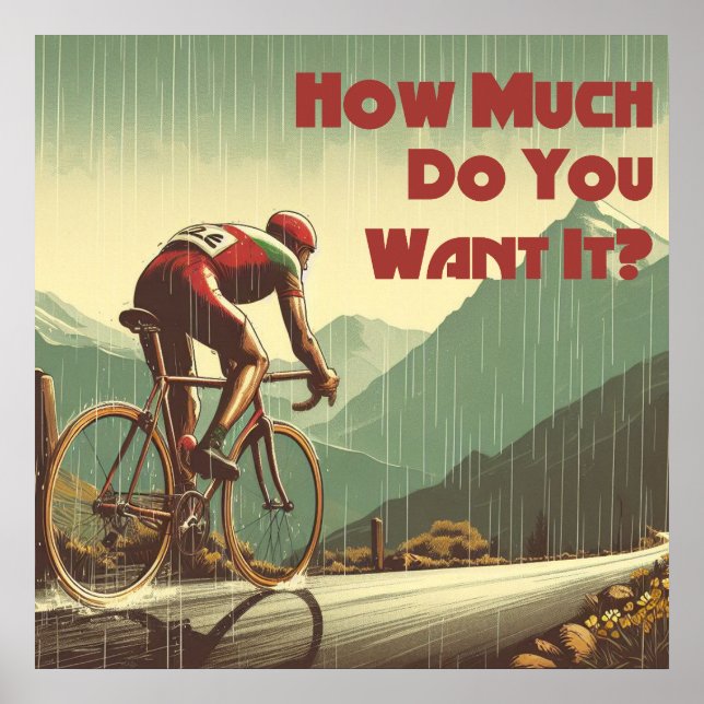 Poster Quanto Você Quer Pedalar (Frente)