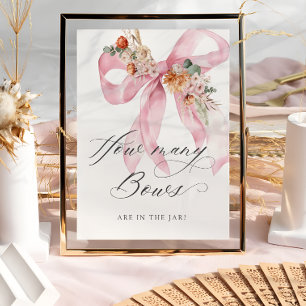Poster Quantos Arcos Chá de fraldas Arco Rosa Floral