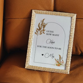 Poster Quantos beija o jogo do chá de panela