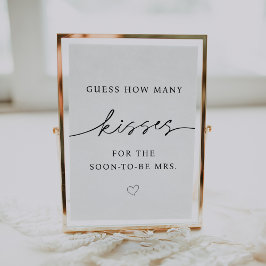 Poster Quantos beijos para que em breve seja a Sra. Sinal