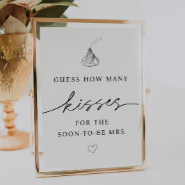 Poster Quantos beijos para que em breve seja a Sra. Sinal