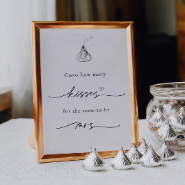 Poster Quantos beijos para que em breve seja a Sra. Sinal