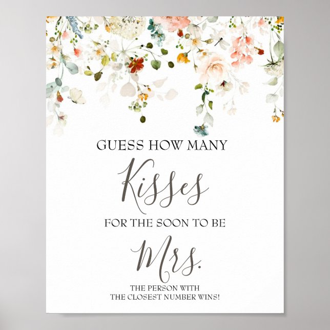 Poster Quantos beijos para ser o Jogo da Sra. Chá? (Frente)