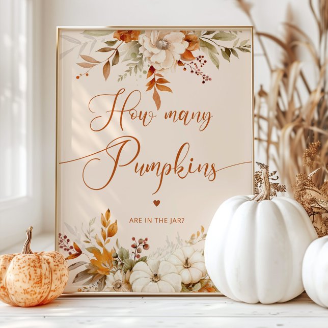 Poster Quantos chás de fraldas de abóboras são russos? (Criador carregado)