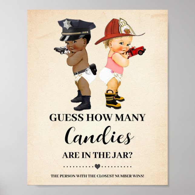 Poster Quantos Doces Jogo de Chuvinha de Bebê Recruta Beb (Frente)