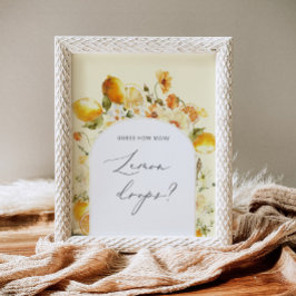 Poster Quantos drops de limão estão no cartaz do jarro