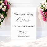 Poster Quantos Jogos de Chá de panela de Kisses<br><div class="desc">Quantos jogos de Chá de panela do Kisses assinam poster para Chá de panela,  Brunch e borbulha,  Festa de solteira,  chá de casamento. por favor,  verifique nossa coleção de lojas para itens correspondentes.</div>