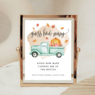 Poster Quantos Jovens Pumpkin Fazenda Adivinhem Quantos J