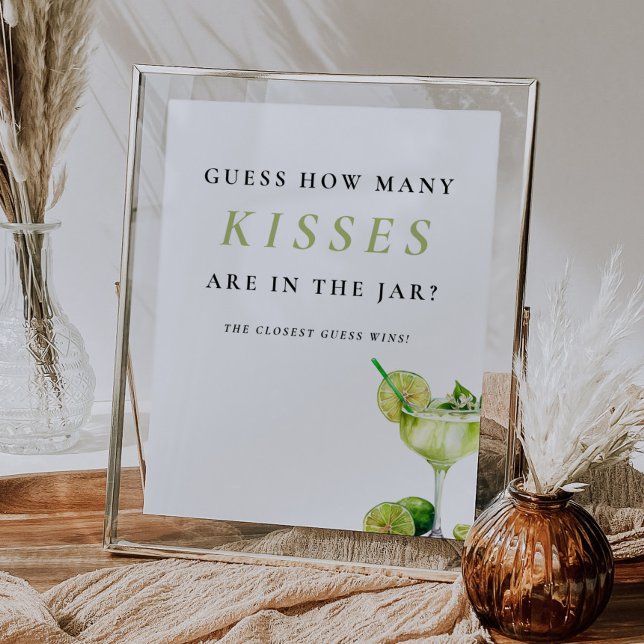 Poster Quantos Kisses Sinal de Chá de panela Fiesta Mexic (Criador carregado)