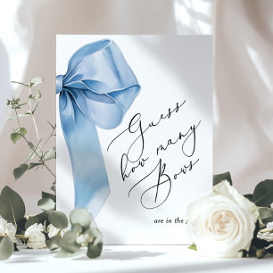 Poster Quantos Laços estão no jarro azul baby shower