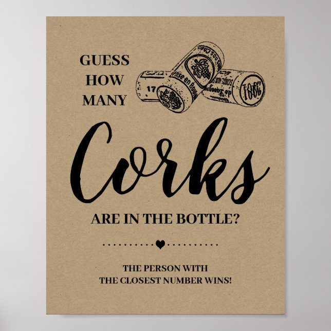 Poster Quantos sinais de jogo rústico de chá de panela de (Frente)