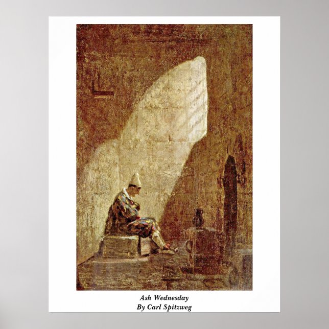 Poster Quarta-Feira De Cinzas Por Carl Spitzweg (Frente)