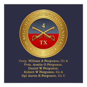 Póster Quarto Cavalaria do Texas (Ferguson)