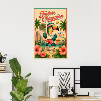 Poster Quarto de Crianças Personalizado Pôster Retro Pade