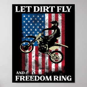 Poster Quarto De Julho, Camisa Motocross America Biker Me