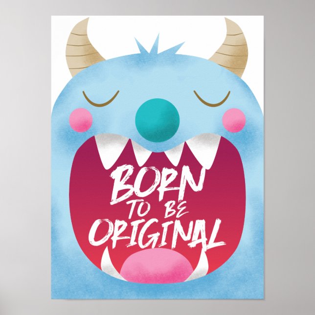 Poster Quarto de Meninos do Monstro Azul (Frente)