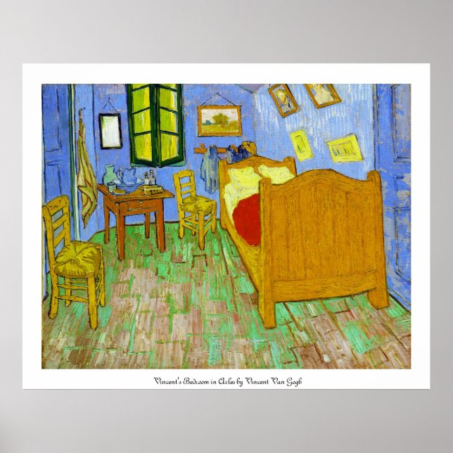 Póster Quarto de Vincent em Arles por Vincent Van Gogh (Frente)