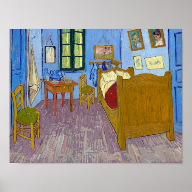 Poster Quarto de Vincent em Arles | Van Gogh | (Frente)