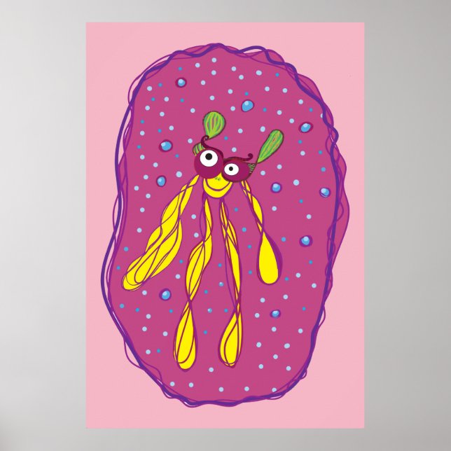 Poster Quarto Infantil Criatura Sonhadora (Frente)
