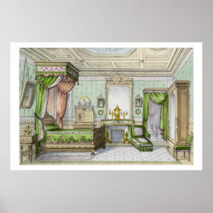 Poster Quarto no estilo do renascimento (litho da cor)