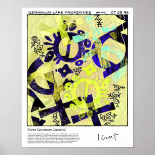 Poster Quatrefoil de Skelestissim