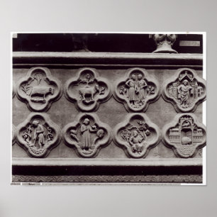 Póster Quatrefoils com os sinais do zodíaco