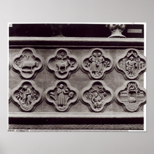Póster Quatrefoils com os Sinais do Zodique (Frente)