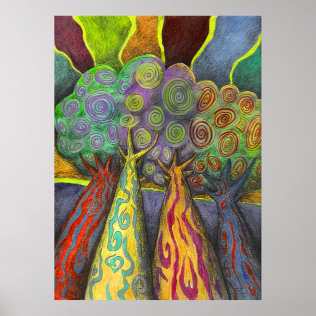 Póster Quatro Árvores (Frente)