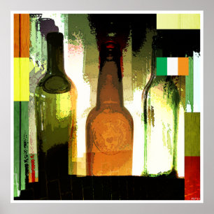 Póster Quatro campos verdes