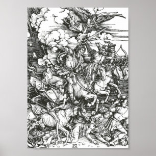 Póster Quatro cavaleiro do apocalipse, Albrecht Dürer