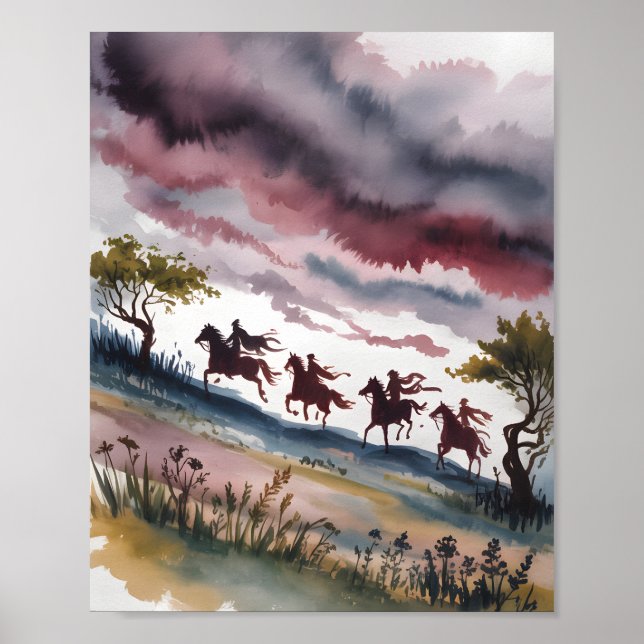 Poster Quatro Cavaleiros ao Amanhecer (Frente)