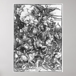 Poster Quatro Cavaleiros do Apocalipse - Albrecht Durer -