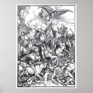 Póster Quatro cavaleiros do apocalipse - Albrecht Durer