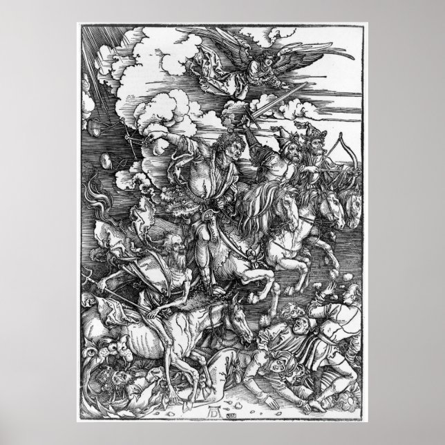 Poster Quatro Cavalos do Apocalipse - Albrecht Durer - (Frente)