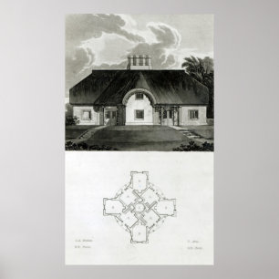 Póster Quatro Cottages, 1818