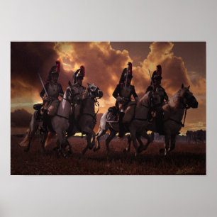 Póster Quatro Curaissiers Franceses